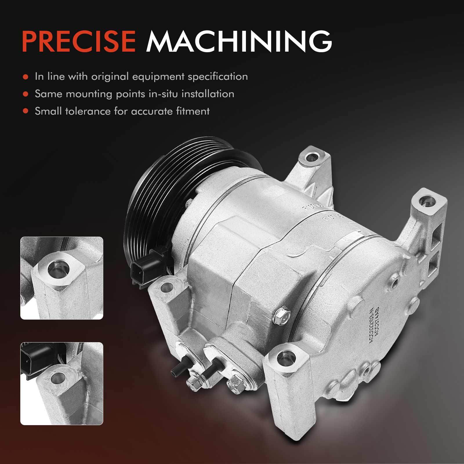 New AC Compressor with Clutch for Jeep Wrangler 2012-2017 Ram 1500 2013 V6 3.6L