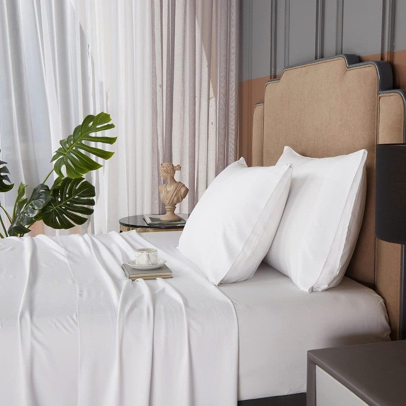 King Size Sheet Set,Rayon Derived from Bamboo, Deep Pocket Sheets Fits