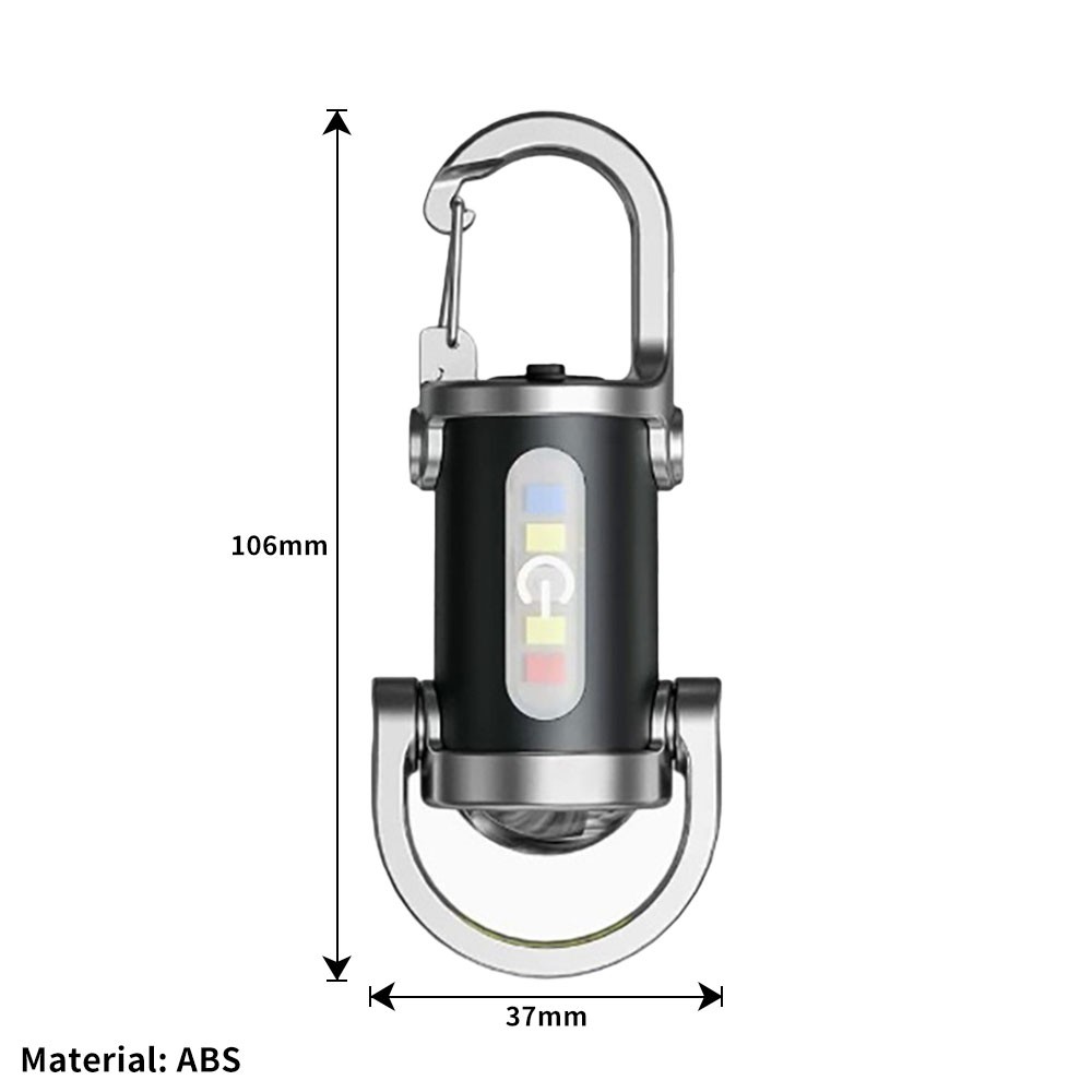 Portable Rechargeable Bright Keychain Flashlight,Emboadlie Mode KU
