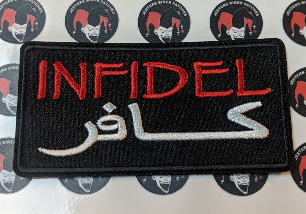 Infidel Symbol Infidel Embroidered Biker Patch