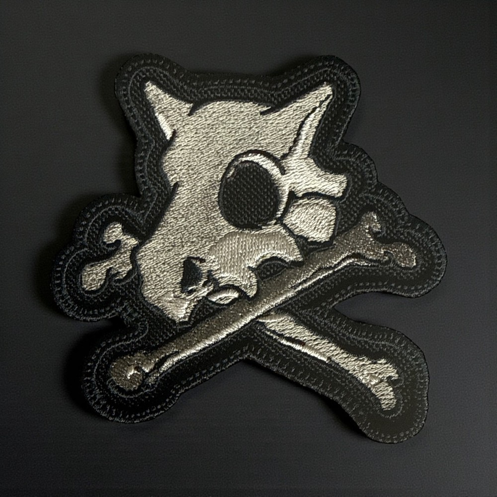 Cubone Skull Embroidery Patch Multi Sizes 4" - 6"- 13'