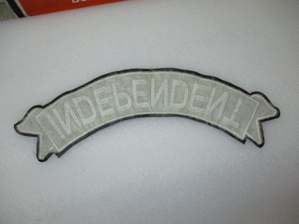 MOTORCYCLE BIKER BOTTOM ROCKER PATCH INDEPENDENT MC