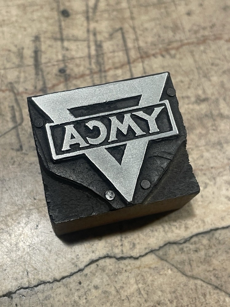 Printing Letterpress Printers Block YMCA Logo (2090)