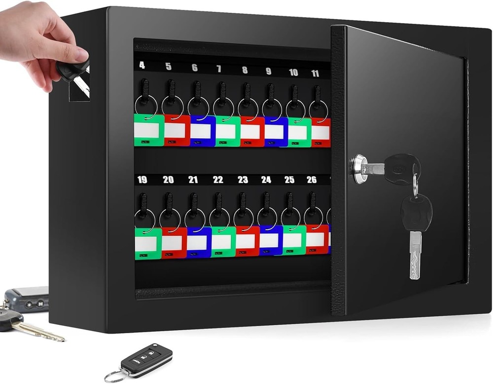 50‑Key Locking Cabinet Organizer