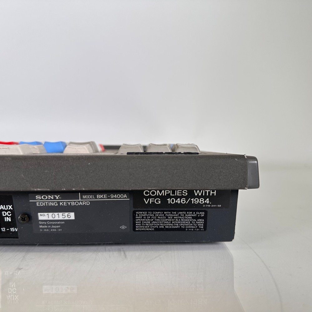 SONY BKE-9400A Editing Controller Keyboard for BVE-9100 System