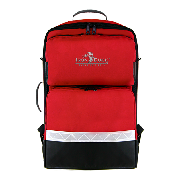Iron Duck BLS Backpack 35132 First Responders EMT Medical Trauma Bag - Red