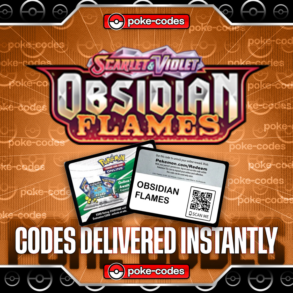 Pokemon - Obsidian Flames TCG Code Cards - INSTANT DELIVERY