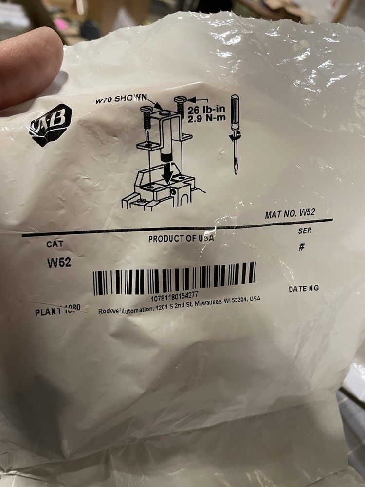 NEW ALLEN BRADLEY W52 OVERLOAD THERMAL RELAY HEATER ELEMENT (6 AVAILABLE)