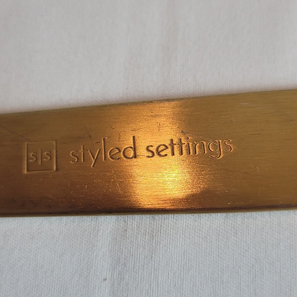 Styled Settings Gold Tone Serving Long Handled Spoon