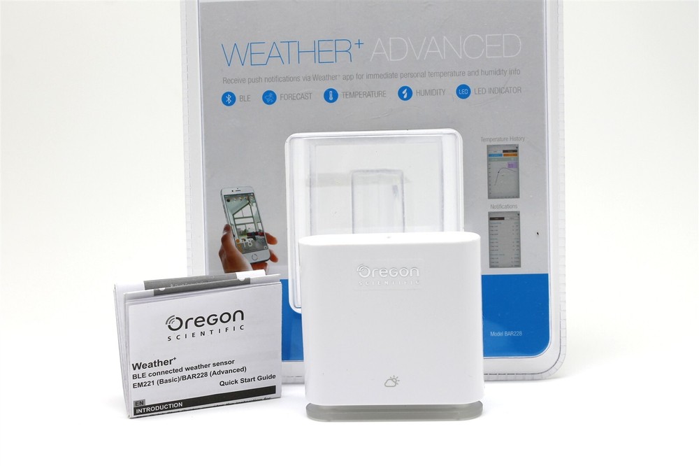 Oregon Scientific EM221 BLE Connected Weather Sensor + Advanced BAR228 Weather