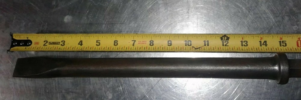 Demolition/Jack Hammer Flat Chisel 1 1/8" Hex. Our #7B