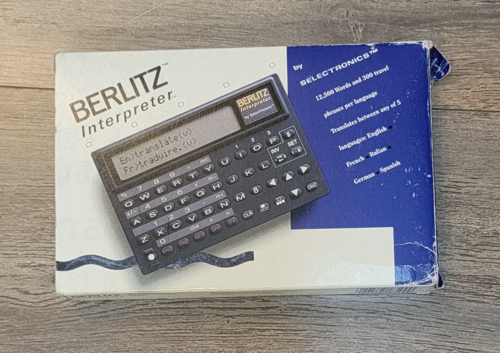 Berlitz Interpreter by Selectronics TR500 Five Language Translator Untested
