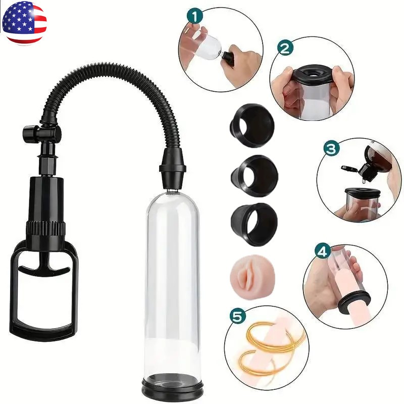 Vacuum Penis Pump for Male ED Enhancement Erectile Enlargement Penis Enlarger BG