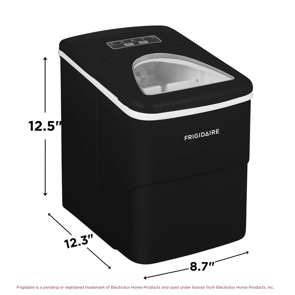 Portable Compact Icemaker 26 Lb Ice Making Machine Black Frigidaire White Medium