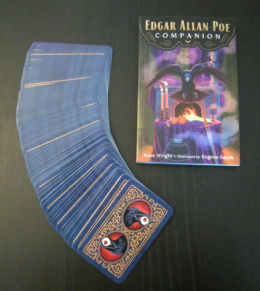 Authentic Edgar Allan Poe Tarot Deck & Book Kit Rose Wright [Allen] New