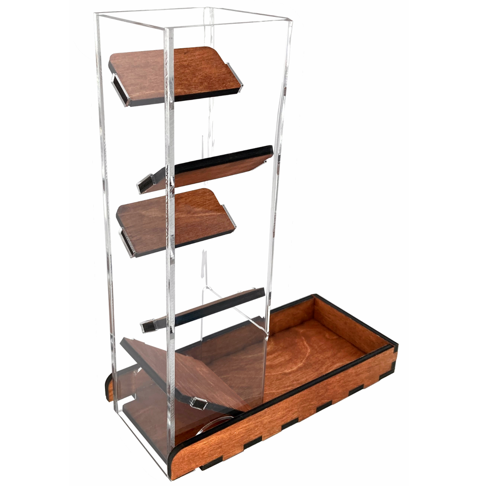C4Labs 10" Tall Clear Dice Tower & Basic Tray - Gunstock