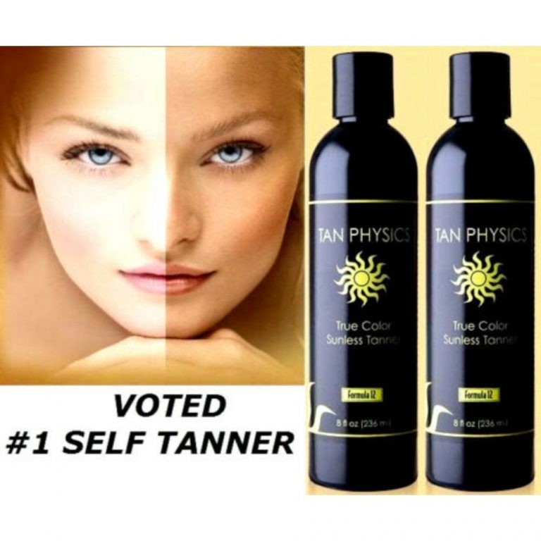 Tan Physics True Color #1 Rated Sunless Self Tanner Tanning Lotion, 2 pieces