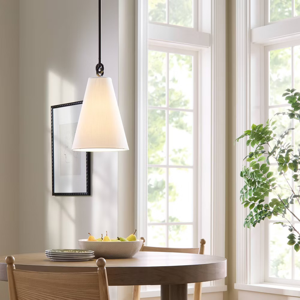 Metal Ring Pendant Light Black - Threshold designed with Studio McGee