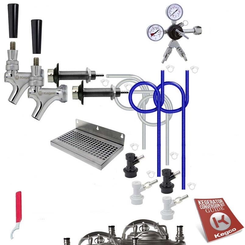 Kegco Deluxe Homebrew 2 Tap Kegerator Conversion Kit