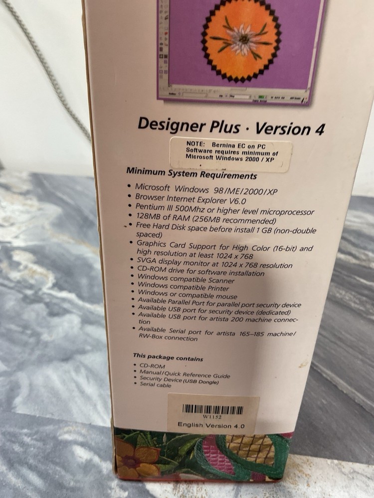 Bernina Embroidery Software CD And Manuals Version 4