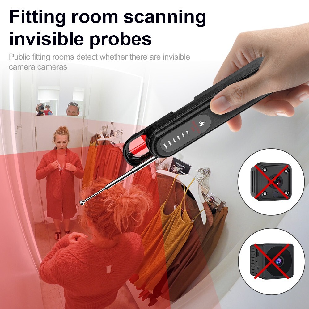 Hidden camera detector, portable wireless camera detector No wireless signal