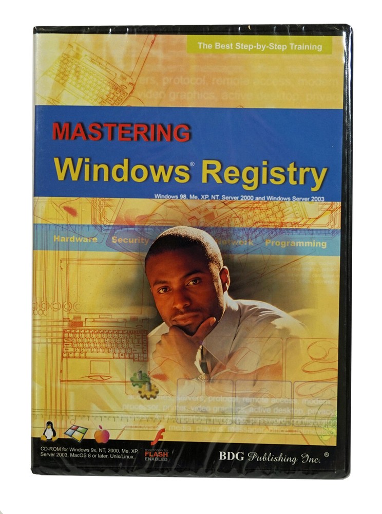 Mastering Windows Registry Training Software - Step by Step Tutorial CD