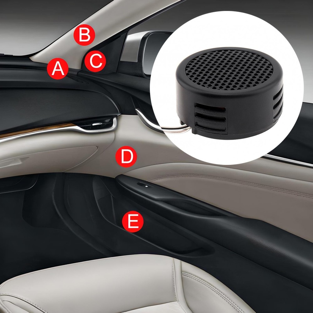 2Pack Car Audio System Tweeters 500W High Efficiency Mini Dome Frequency Tweeter