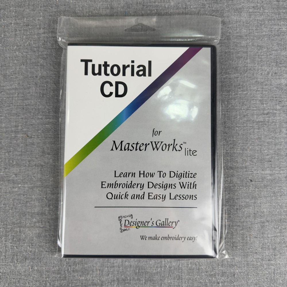 Designer's Gallery MasterWorks lite Embroidery Digitizing Software Windows CD