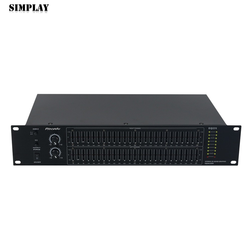 EQ231 Dual 25-Band Stereo EQ Graphic Equalizer Professional Bluetooth Equalizer