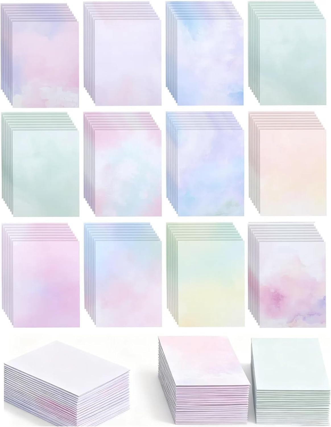 96 Sheets Double-Sided Scrapbook Paper 8.5 X 11 In, Colorful Decorative Printer