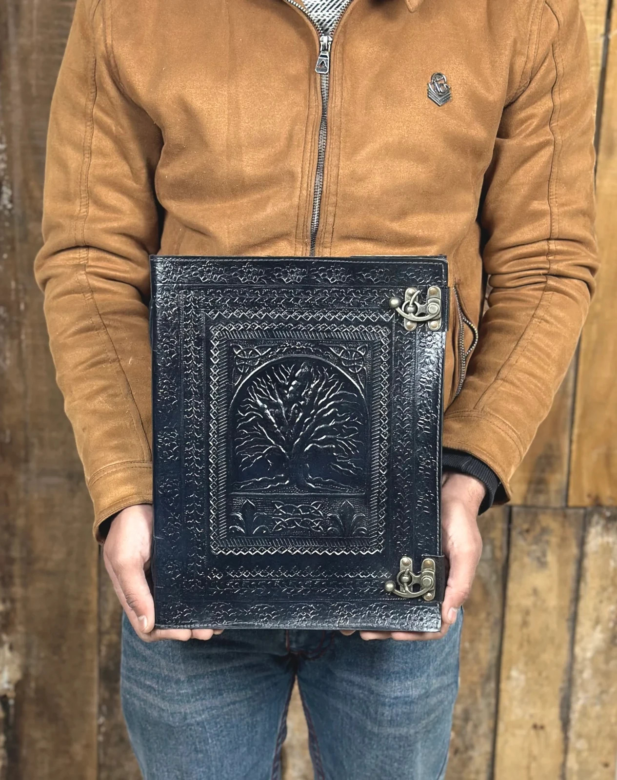 Extra Large 14x20 Leather Journal Personalized Gift for Him Her Birthday Gift