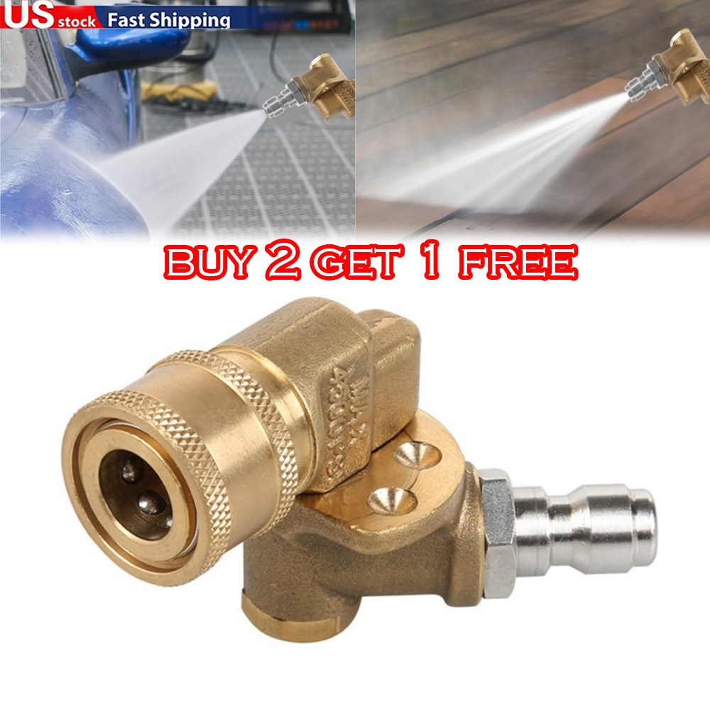 Quick Connecting Pivoting Coupler Leak-proof +180°Adjustable Head WIth1/4 ''Plug