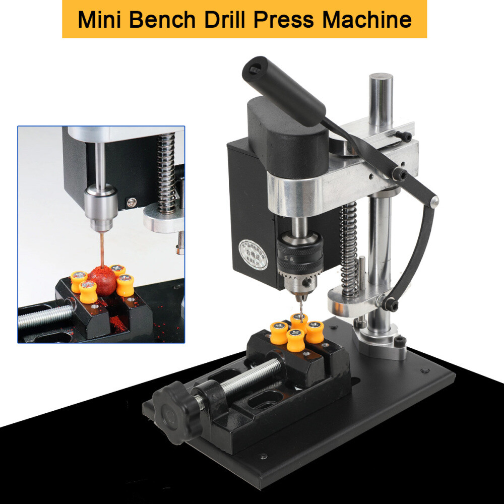 Mini Bench Drill Press Machine Desktop Power Tool Adjustable Drilling Machine US