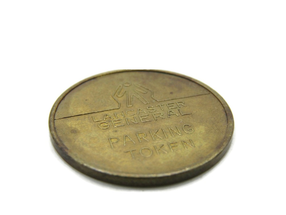 Lancaster General Parking Token Gold Tone
