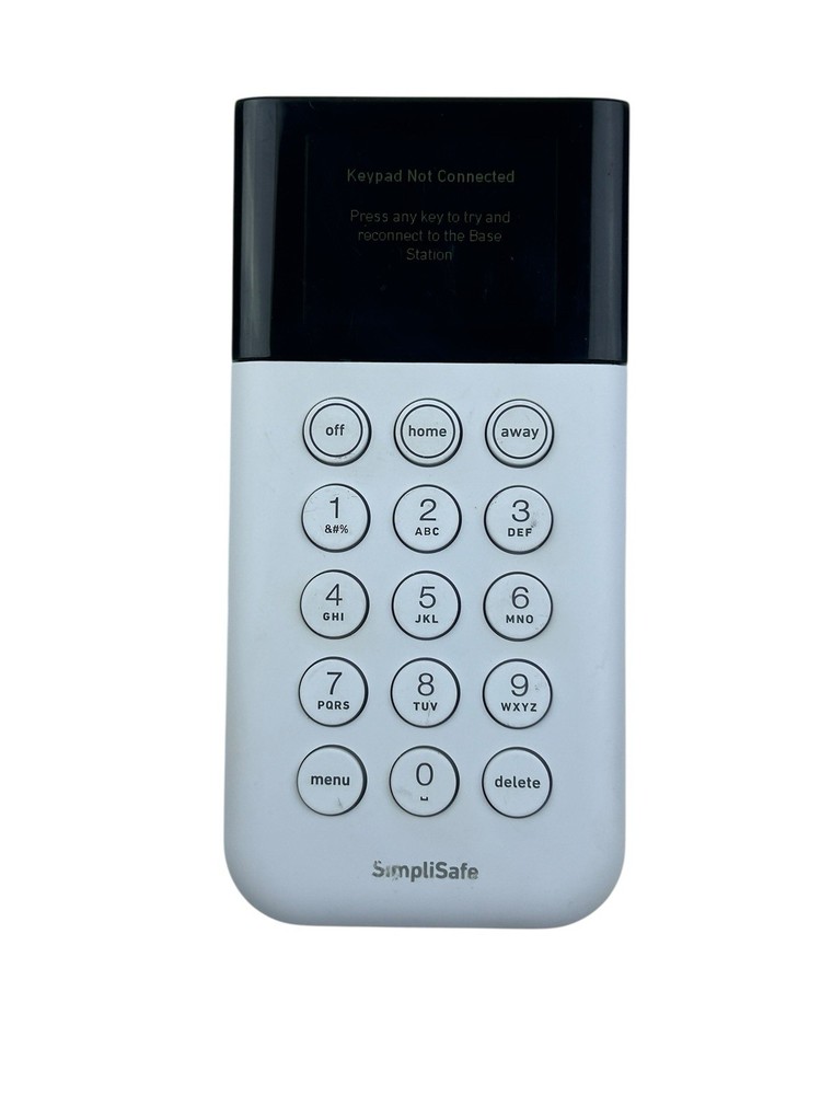 Simplisafe Wireless Key Pad SSKP3 Used