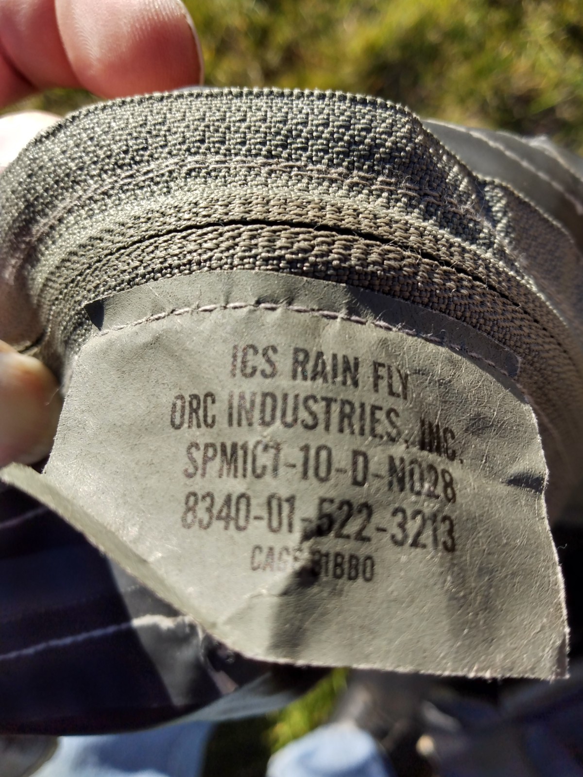 USGI Improved Combat Shelter ICS ORC ACU 1-Person Tent Used