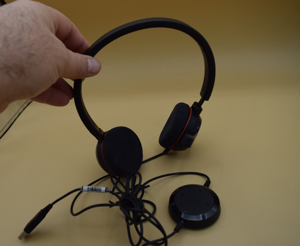JABRA HSC016 Evolve 20 USB-C MS Stereo Wired Headset With Microphone Black