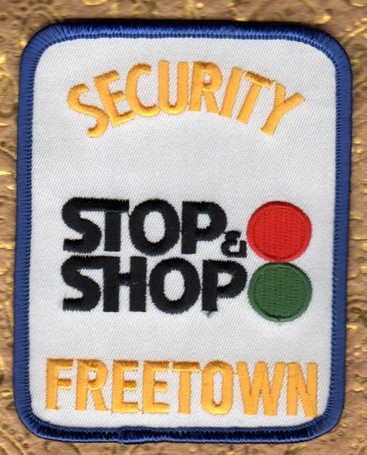 Stop & Shop, Freetown Security Shoulder Patch -- Guaranteed Authentic