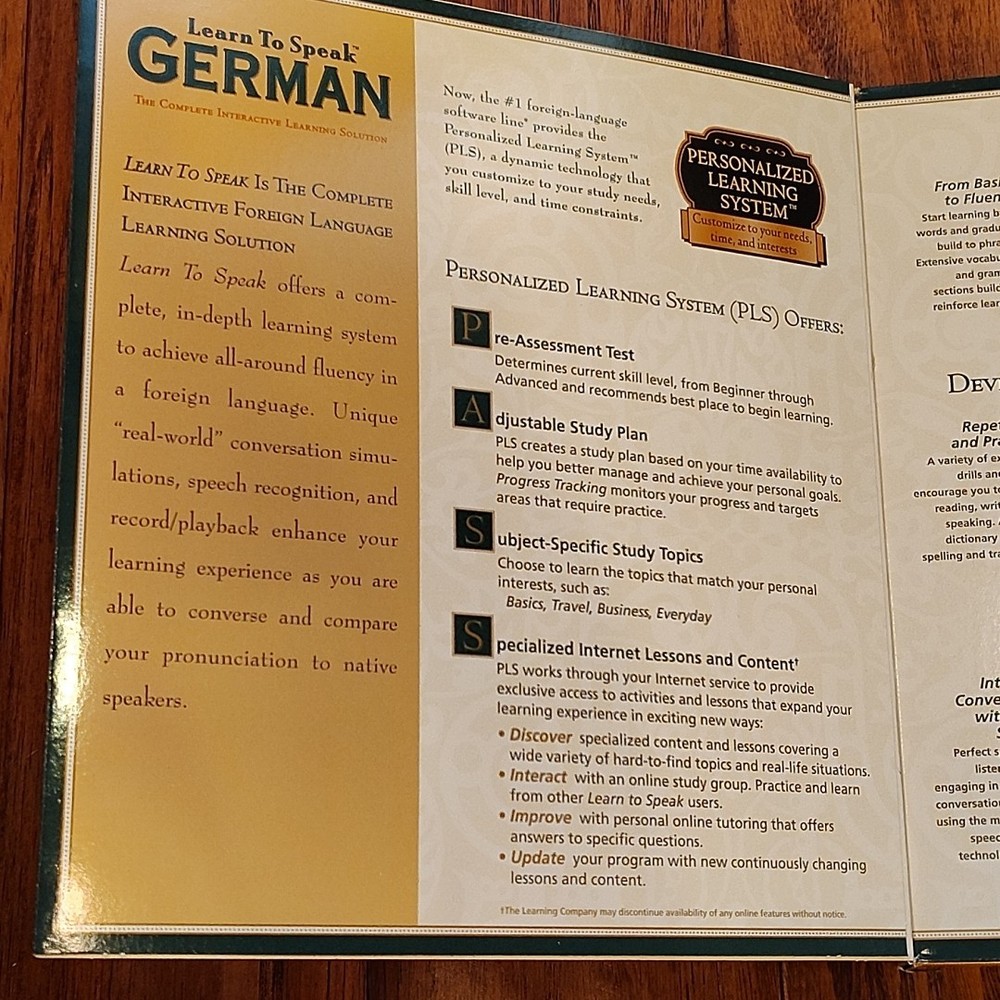 Learn to Speak German Complete Interactive Learning Solution Version 8.0 New