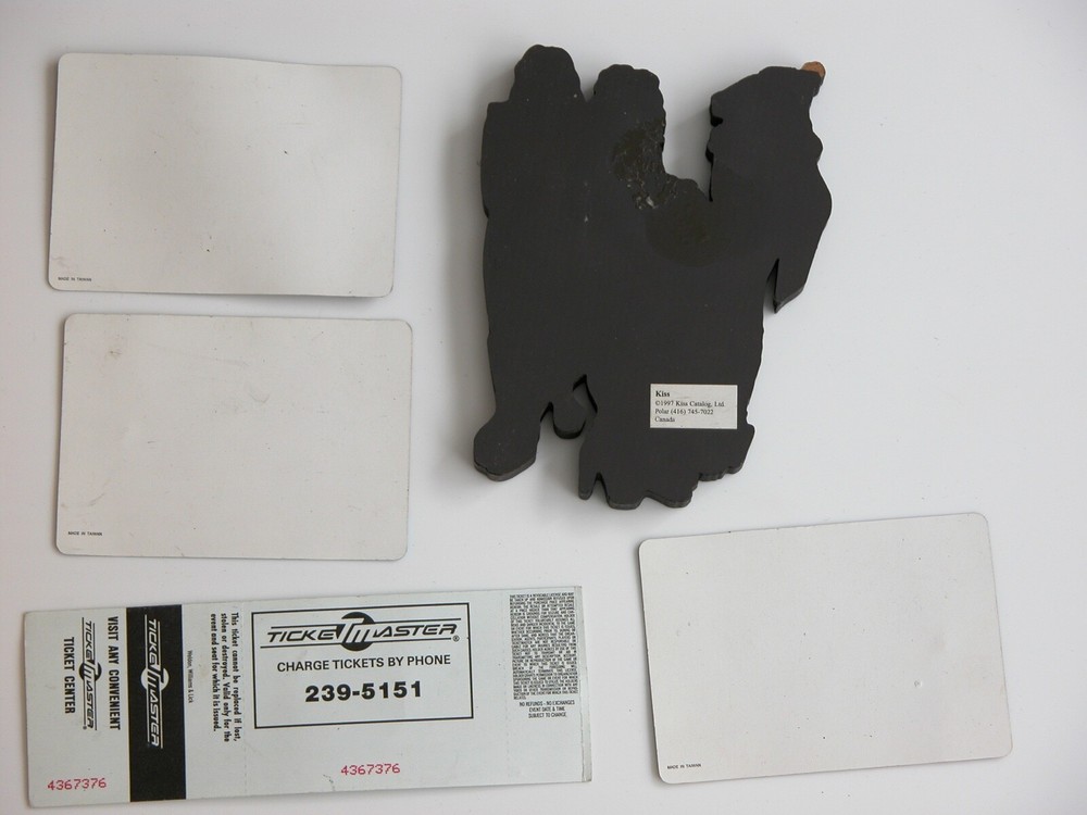 KISS band ticket stub 1998 Psycho Circus MARKET SQUARE ARENA Stickers Magnet