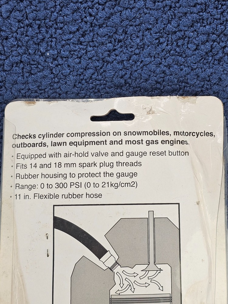 Performance Tool W80579: Flex Drive Compression Tester 0-300 PSI