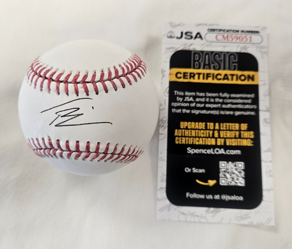 Tanner Bibee Signed Baseball JSA