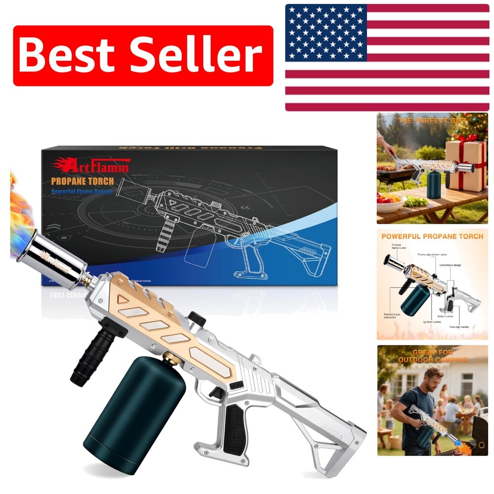 Adjustable Propane Torch for Searing, BBQ & Welding - Portable & Durable Design