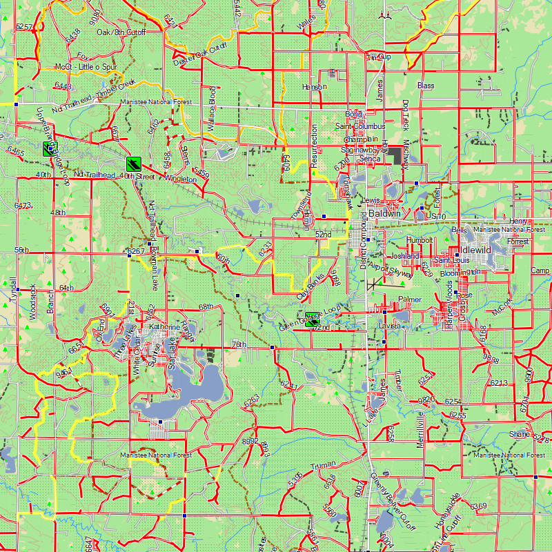 TrakMaps OHV US Midwest - Garmin GPS Map