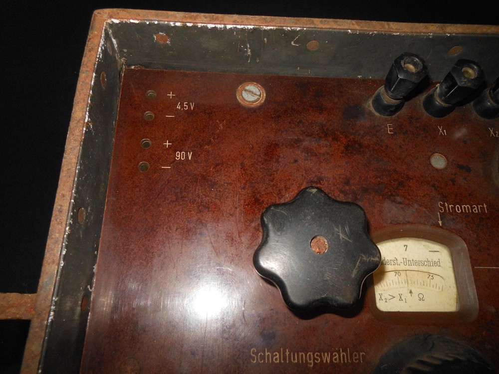 WW2 German Luftwaffe Messbrücke Ohmmeter - COMMUNICATION LINE TESTING UNIT
