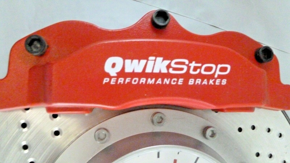 QwikStop Performance Disc Brake Caliper Wall Hanging Clock Rotor Qwik Stop