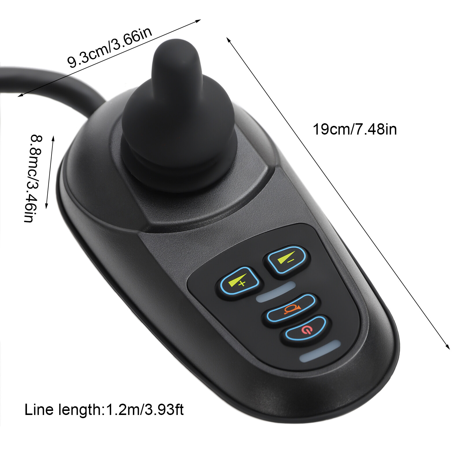 DC 24V Universal Electric Wheelchair Joystick Controller 4 Key 5 Gears IPX3