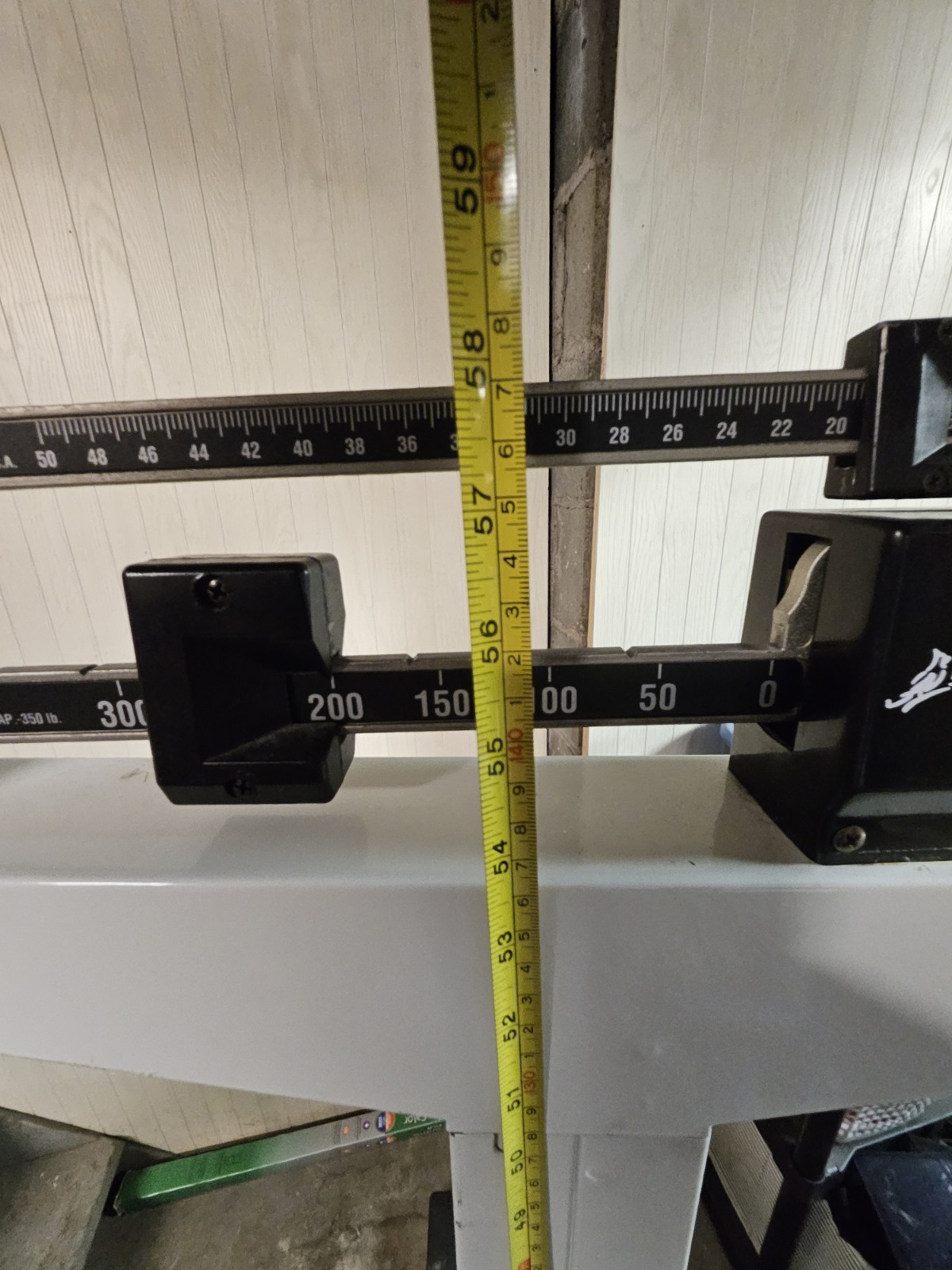 Detecto 350 Physician Weigh Beam Scale with Height Rod- Vintage Scale