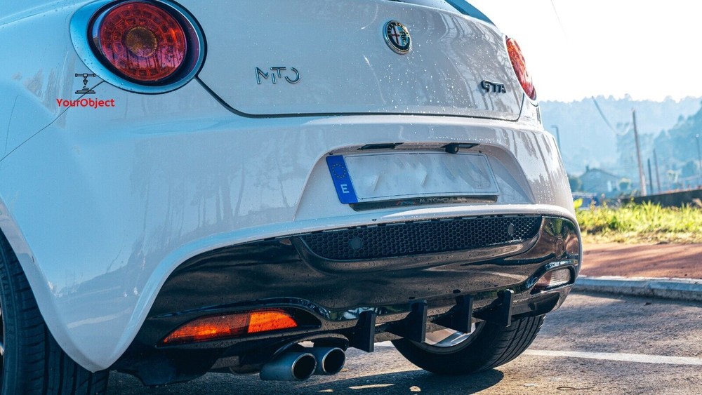 Alfa Romeo Mito Rear Diffuser, diffuser fins 4 pieces