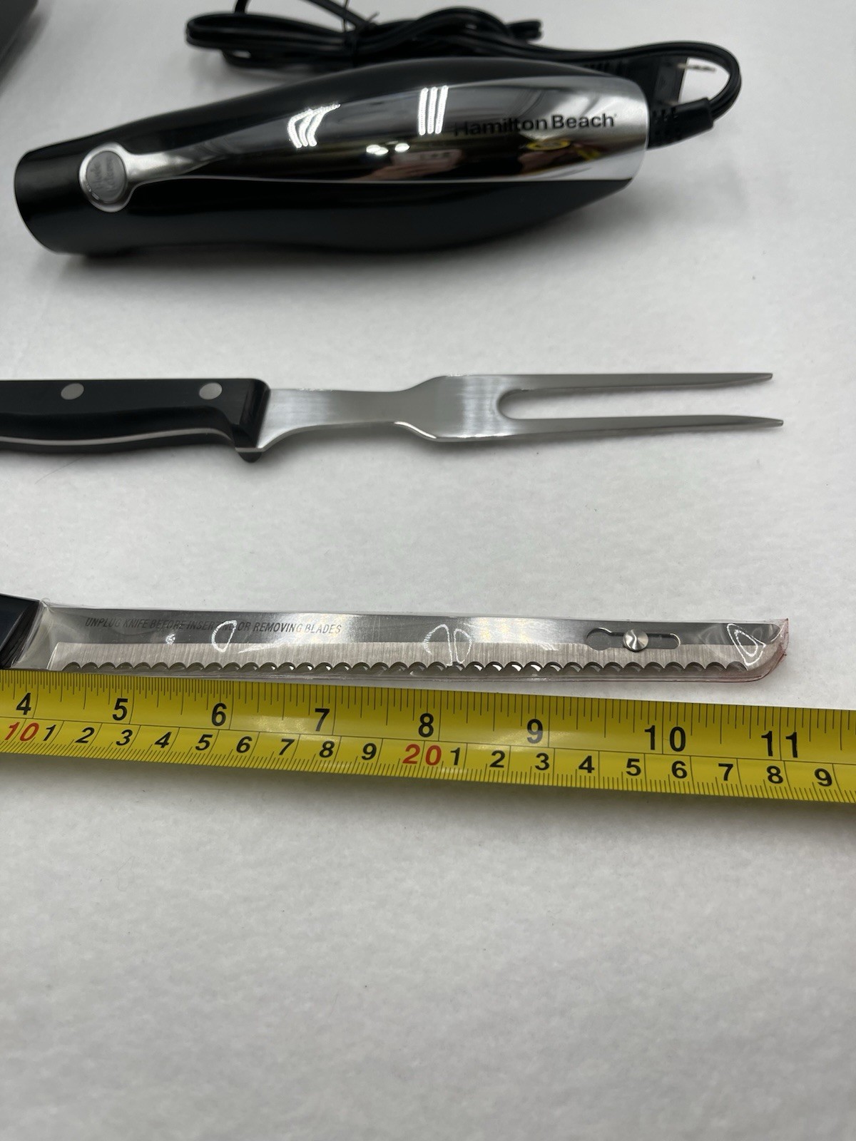 HAMILTON BEACH Classic Chrome Electric Knife & Fork 74275